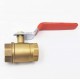 China Manufacture Forged 1/2 3/4 1 Inch Female Thread Welded Orange Handle Brass Ball Valve For   Indonesia