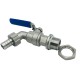 1/2" MNPT stainless steel 304 ball valve weldless bulkhead for building home brew kettle/mash tun