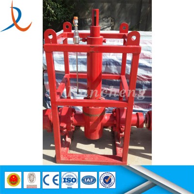 Wellhead hydraulic surface safety valve / gate valve for quick closure