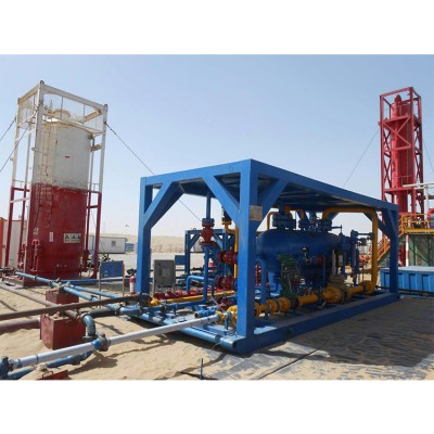 Oil & gas field well test oil gas water three phase separator with ASME